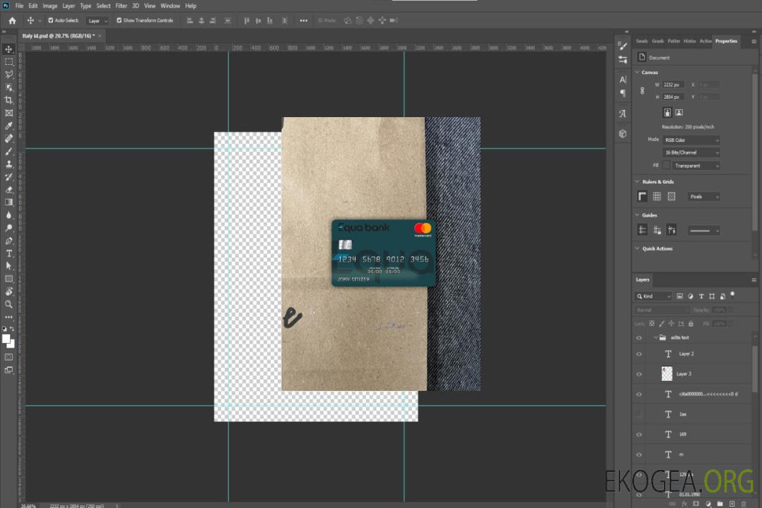 Photolook de la carte mastercard de la Banque tchèque Equa template Photolook de la carte mastercard de la Banque tchèque Equa template